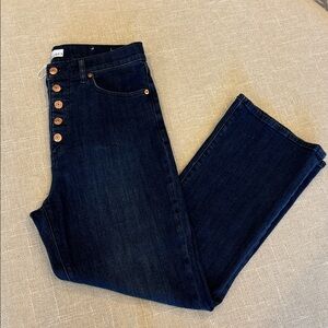 LOFT Dark Indigo Flare Jeans